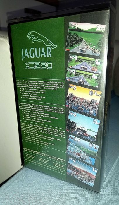 JAGUAR XJ220 - Pudełko plus Gry na Dyskietki Dla Commodore Amiga 500