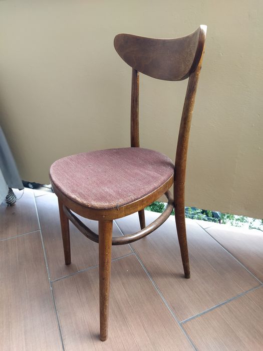 Krzesło drewniane PRL vintage
