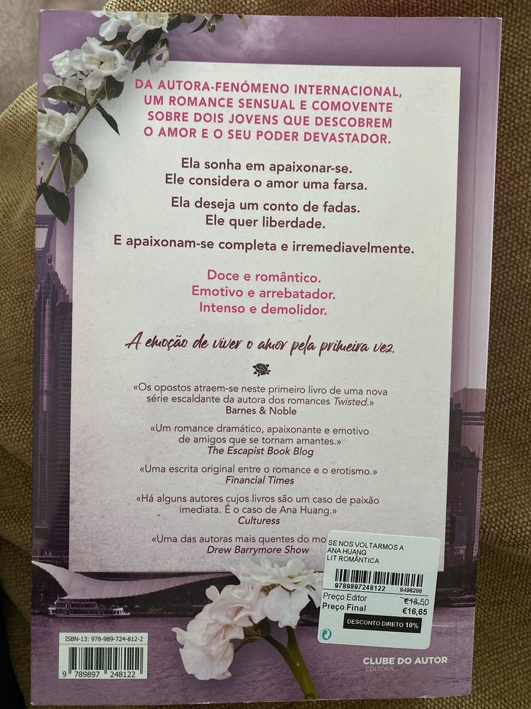 Vendo livro se nos voltarmos a encontrar de Ana Huamg