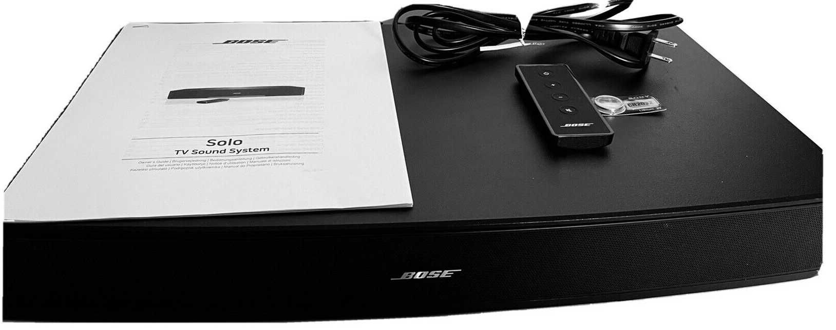 Bose Solo TV Sound System + Remote Control