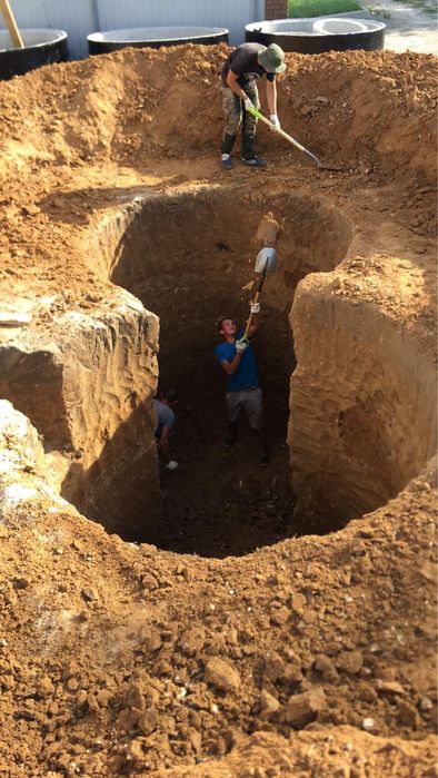 Канализация для дома|Выгребная яма|Септик|Земляные работы!