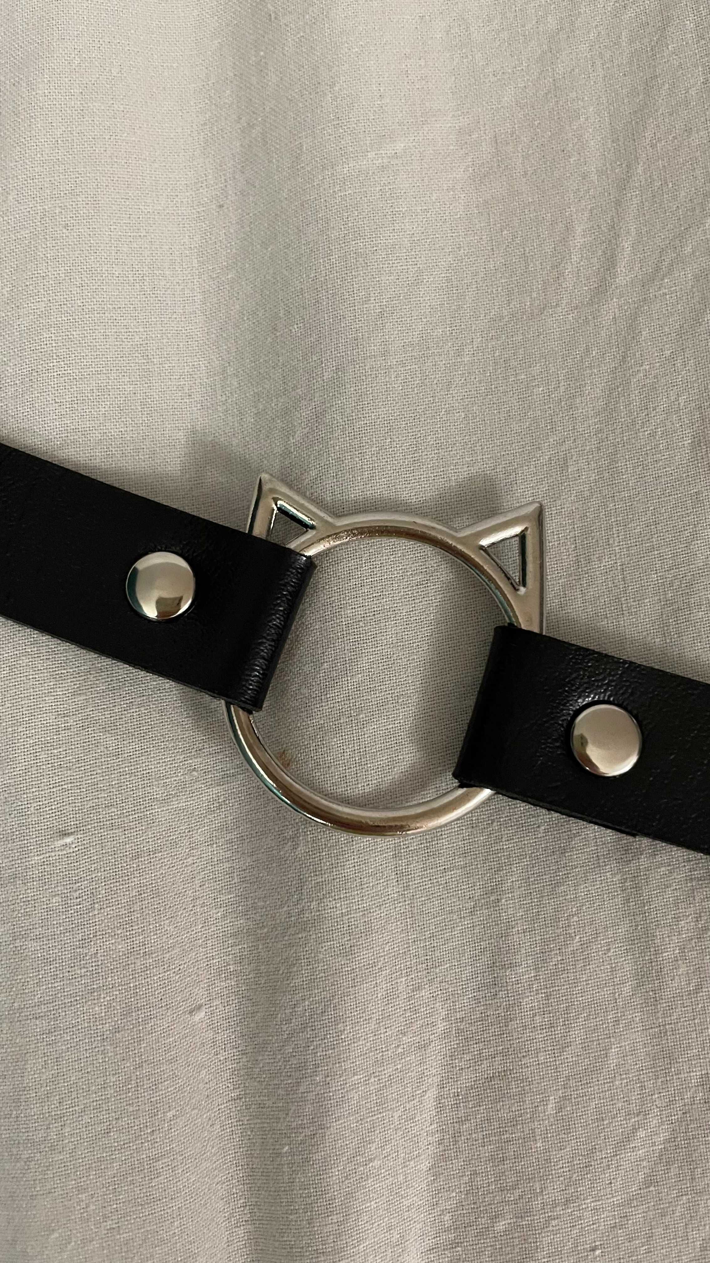 Choker obroża kot z kotem goth gothic lolita emo alternative metal