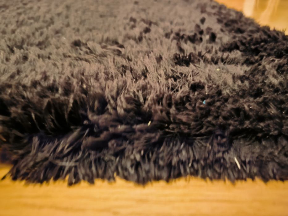 Tapete preto 120 x 170 pelo curto ikea