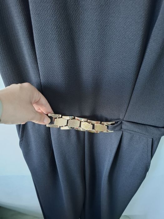 Kombinezon czarny L z paskiem