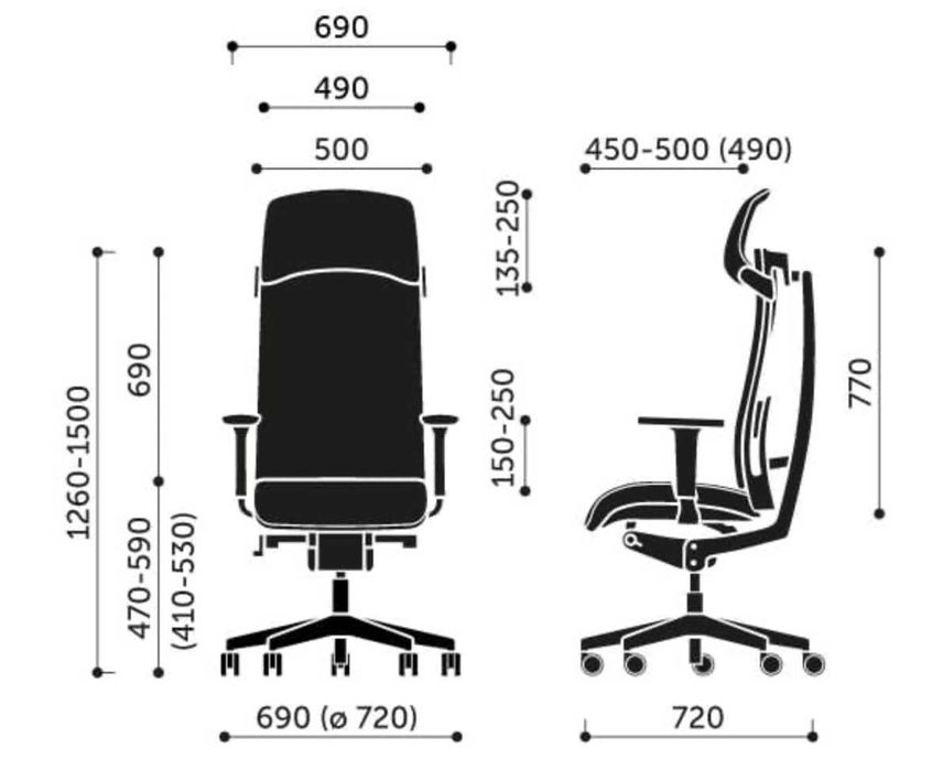 Action Ergonomiczny fotel krzesło obrotowe biurowe gabinetowe HIT