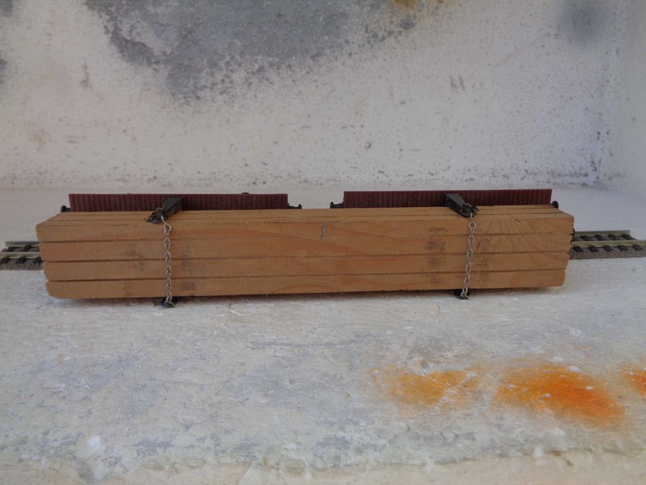 1:87 LIMA Transporte de madeira vagão mercadorias duplo