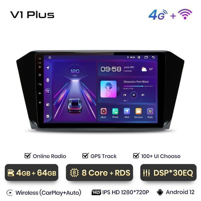 Radio nawigacja VW Volkswagen Passat B8 2015 - 2020 Android 2GB 32GB +