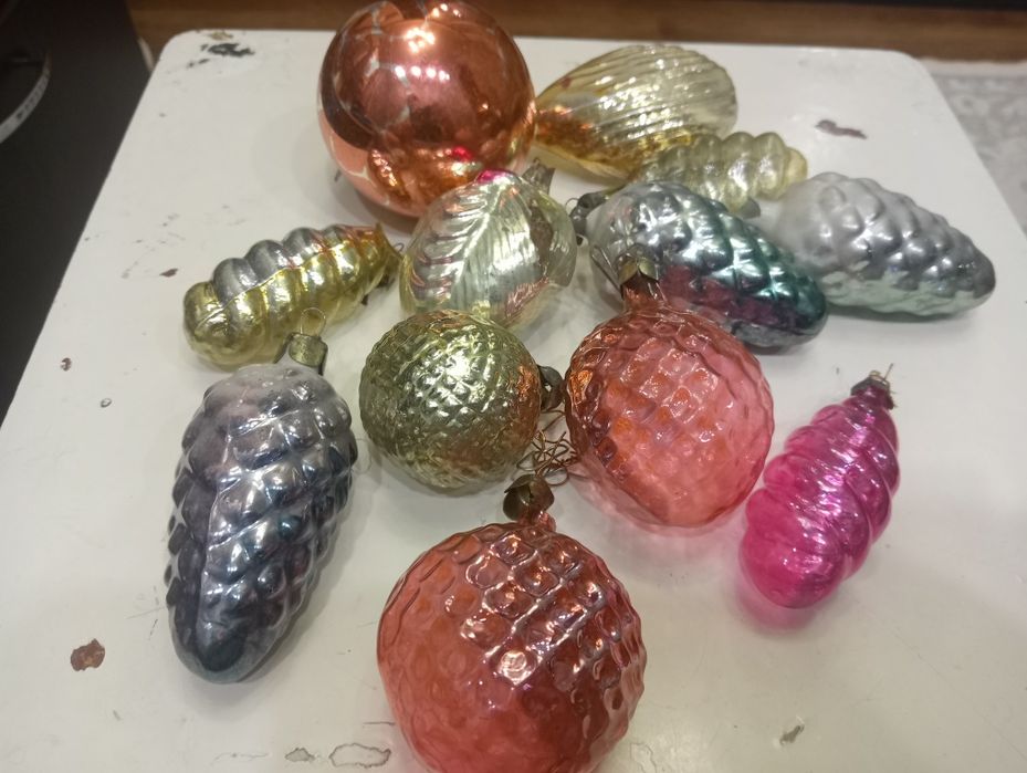 Елочные игрушки украшения ссср середины прошлого века