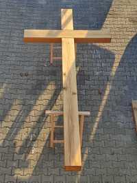 Krzyż drewniany dąb krzyż przydrożny dębowy kantówka materiał na krzyż