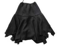 Spódnica spódniczka czarna 152 falbany