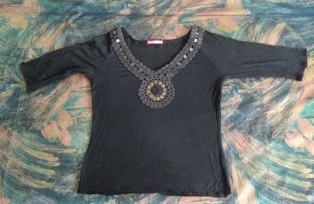 Bluzka 3/4 rękaw Moda Times M/L