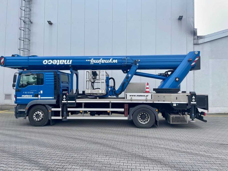 Wynajem, Podnośnik koszowy, Zwyżka, 48m, Ruthmann, Łódź, Warszawa