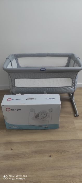 Dostawka łóżeczko Chicco next to me dream Bujaczek elektryczny lionelo