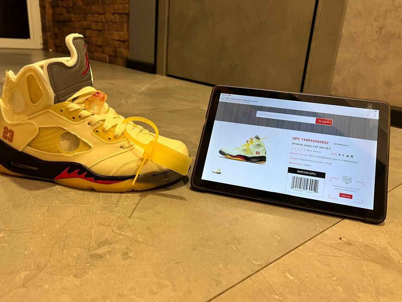 Off-white X Jordan 5