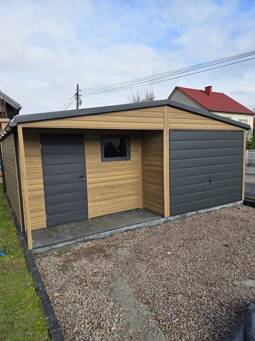 Garaż Blaszany 6x6 6x7 7x7 4x6 8x6 producent. Garaze na Wymiar.