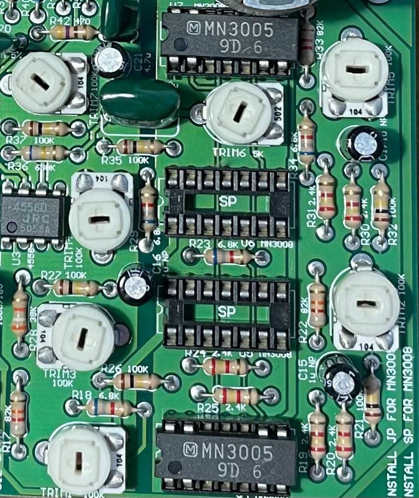 Electro-Harmonix Deluxe Memory Man Panasonic MN3005 chip