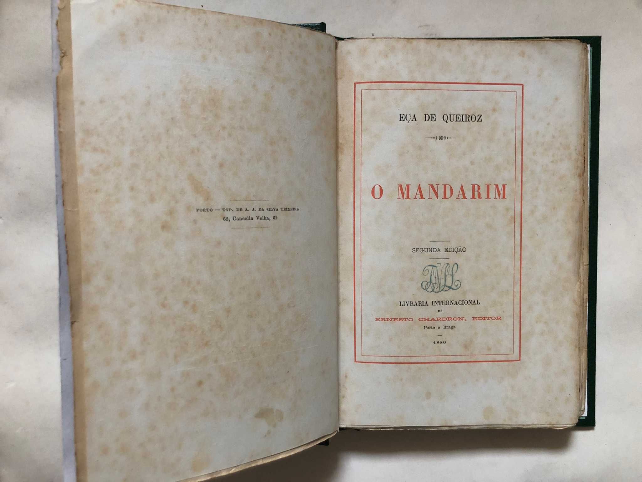 O Mandarim, 2ª Edição, Eça de Queiroz, 1880