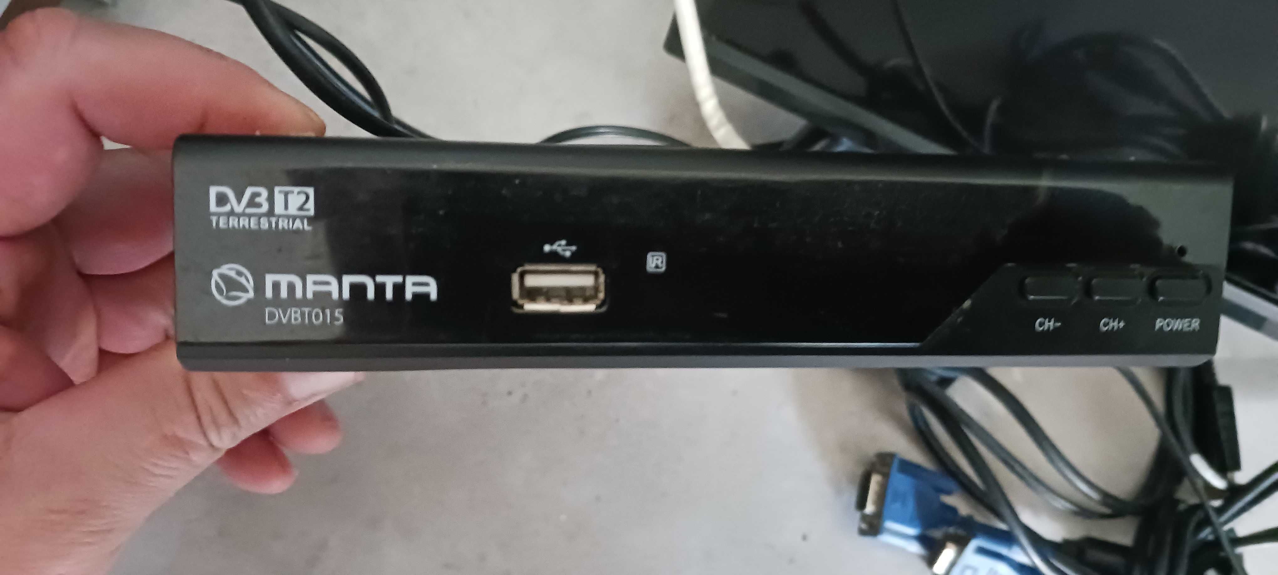 Blauberg LED TV 32 plus dekoder, przystawka MANTA