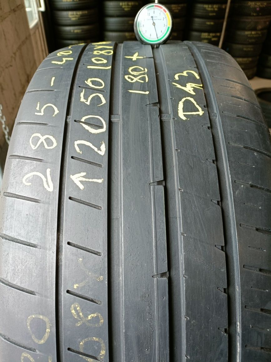 D43, 1 sztuka 285/40r20 Dunlop RT2 z 2020r 5mm MO