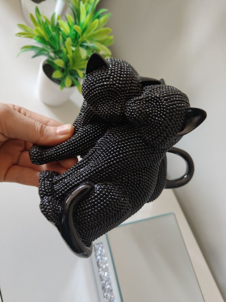 Figurka dekoracyjna czarne kotki 13/15cm
