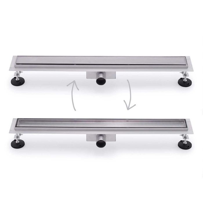 ODPŁYW LINIOWY NISKI Pod Płytkę Komplet Zestaw 70 cm 52 mm