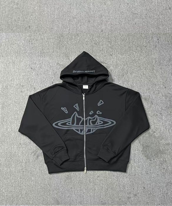 Зіп худі / Zip hoodie Broken planet
