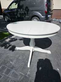 Stół okrągły rozkładany biały Ikea
