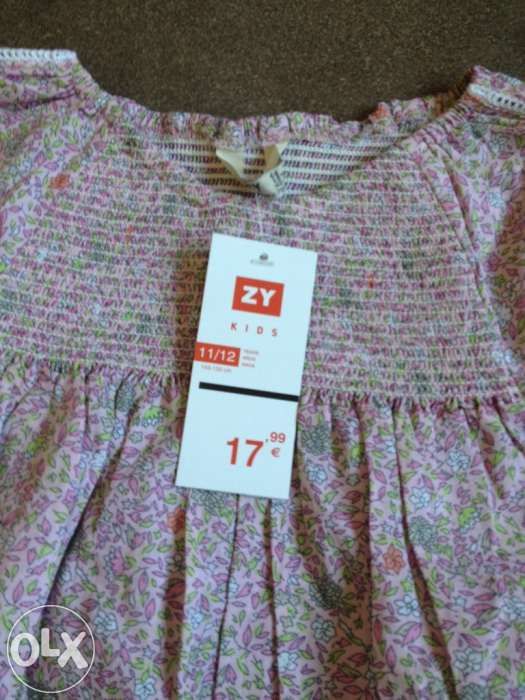 Camisa menina nova Lanidor com etiqueta 11 anos