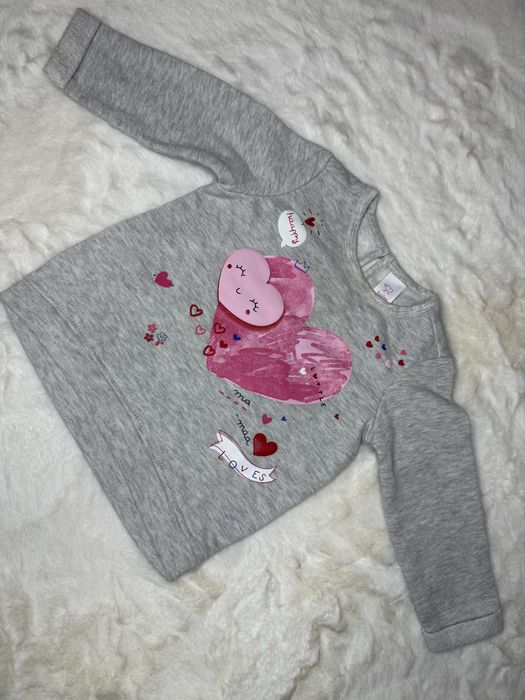 Szara bluzka dla dziewczynki