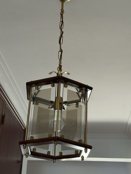 2 candeeiros teto vidro