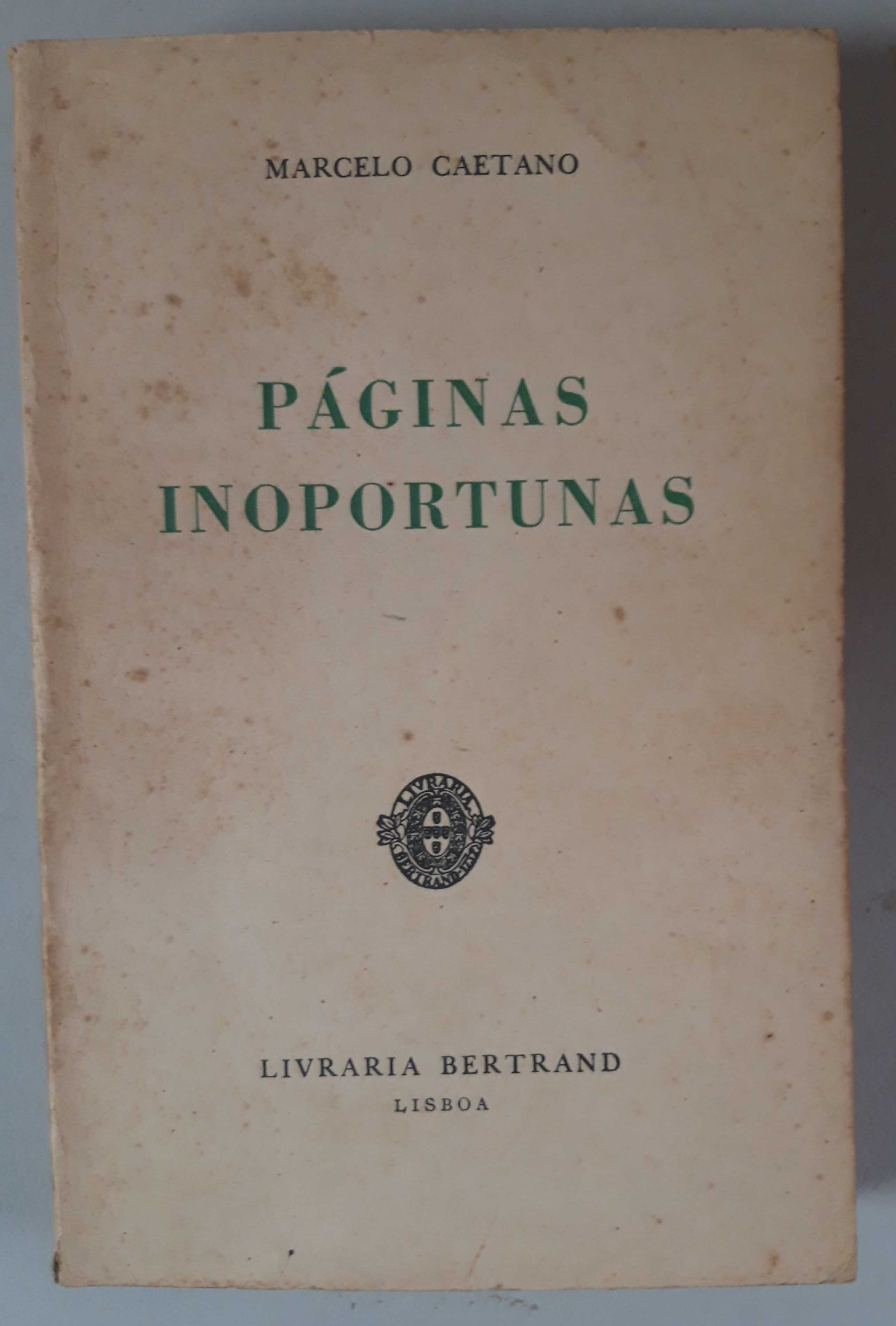 Livro REF-PA5 - Marcelo Caetano - Páginas Inoportunas