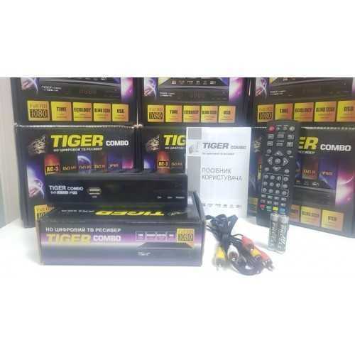 Комбинированный тюнер приставка ресивер Tiger Combo HD DVB-S/S2/T/T2/C