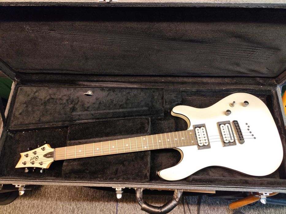 Gitara Cort KX5 Biała Perła Dimarzio, Schaller (doinwestowana)