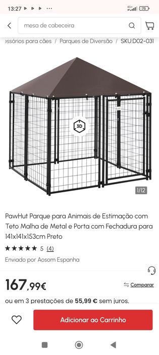 Canil de interior ou exterior