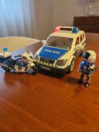 Carro policia playmobile + mota