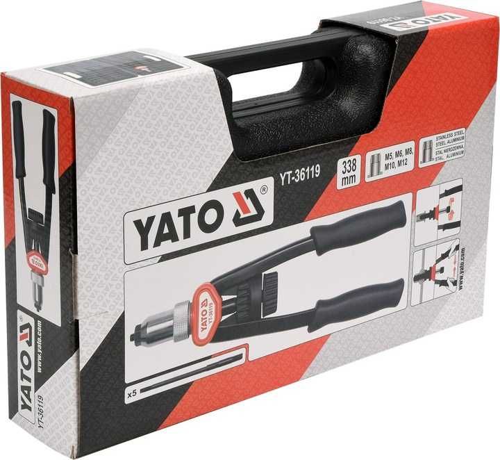Ручний заклепник для різьбових заклепок M5-M12 YATO YT-36119