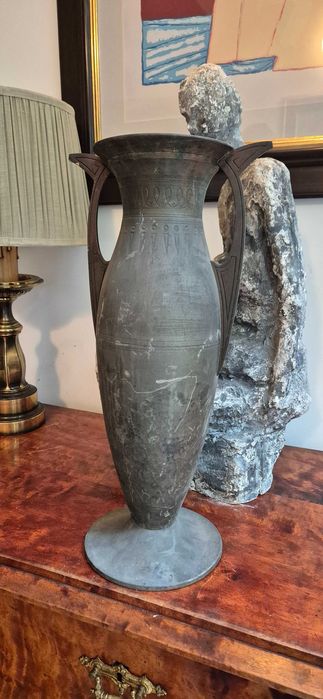 Stary wazon amfora mosiądz XIX/XXw antyk design unikat secesja