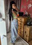 Джинсы baggy, wide leg женские широкие