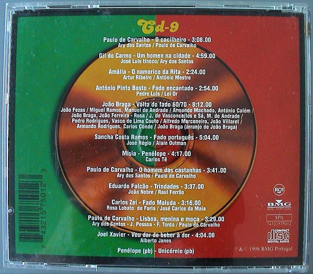 cds Música ligeira-Fado-Tunas - O Preço é de cada um dos 7 cds..
