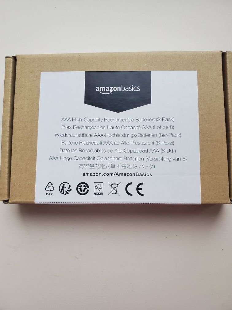 Акумуляторні батарейки Amazonbasics AAA(мізинчикові) High - Capacity