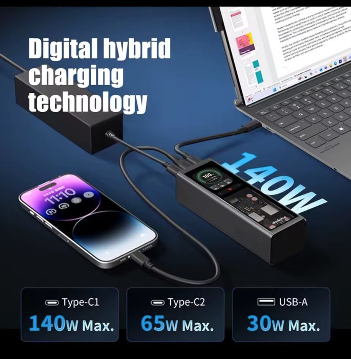 Павербанк Lenovo fluxo 140 W 20000mAh