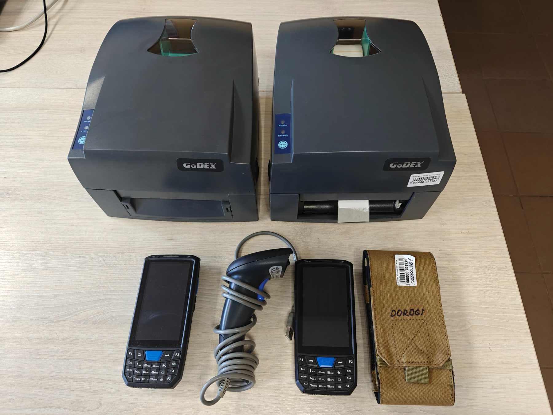 комплект принтер этикеток сканер Godex g500 быстрая инвентаризация