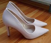 Buty szpilki pudrowy róż