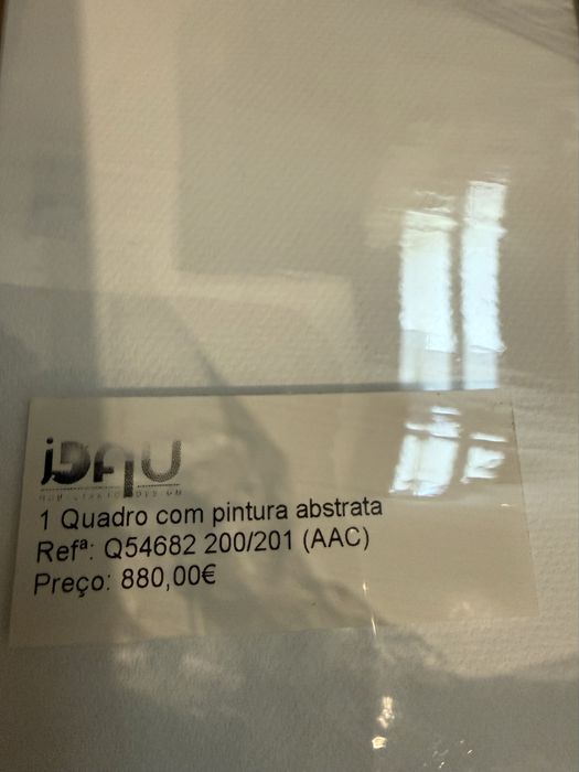Dois quadros com pintura abstrata JLau