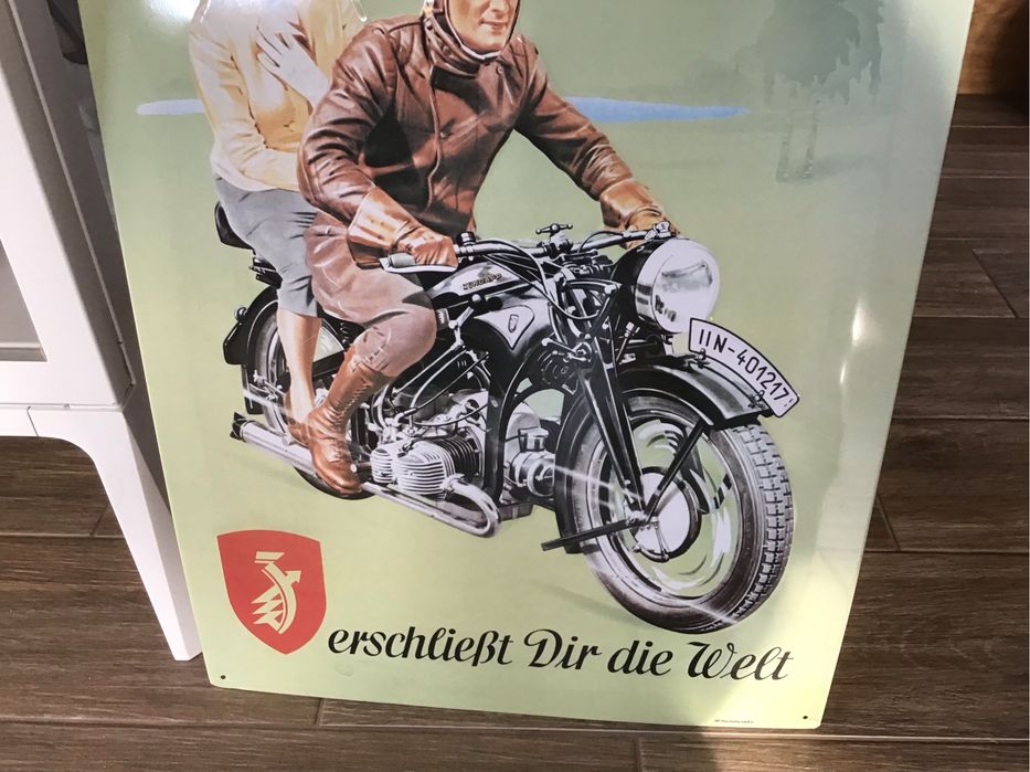 Szyld reklamowy motocykli Zundap