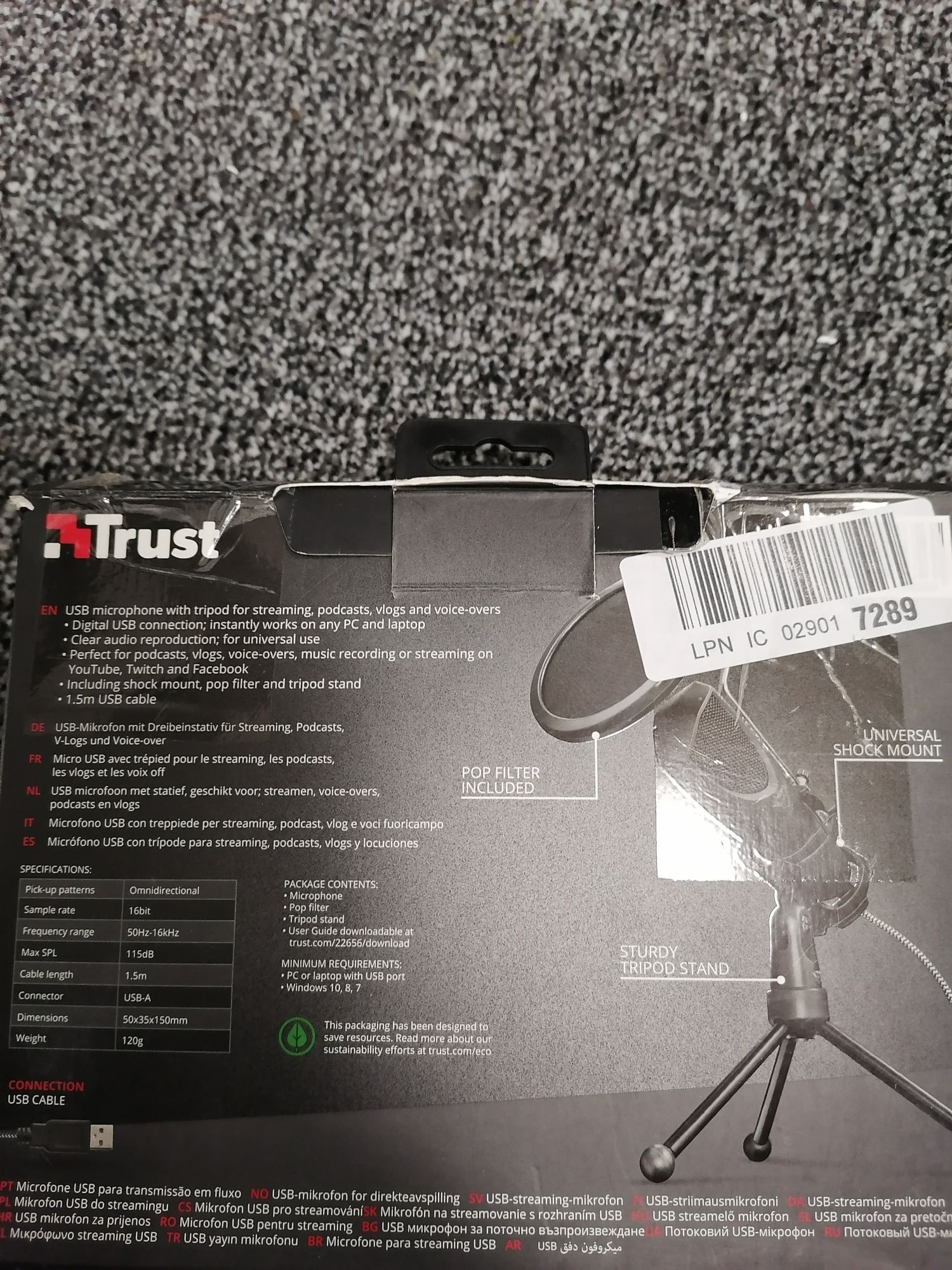 mikrofon trust gxt 232 mantis