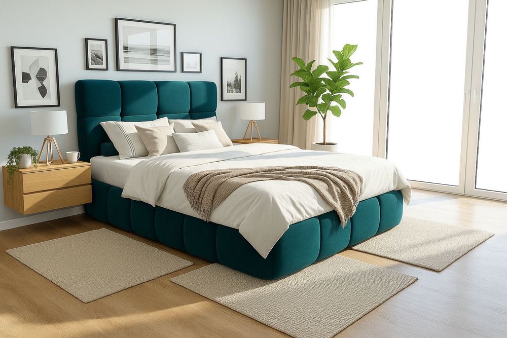 Nowoczesne łozko Kontynentalne Stela w 3 Rozmiarach