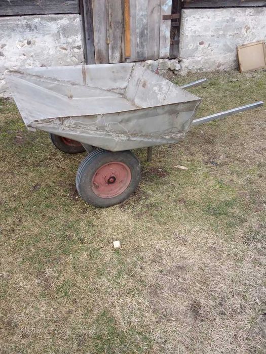 taczka dwukołowa nierdzewka