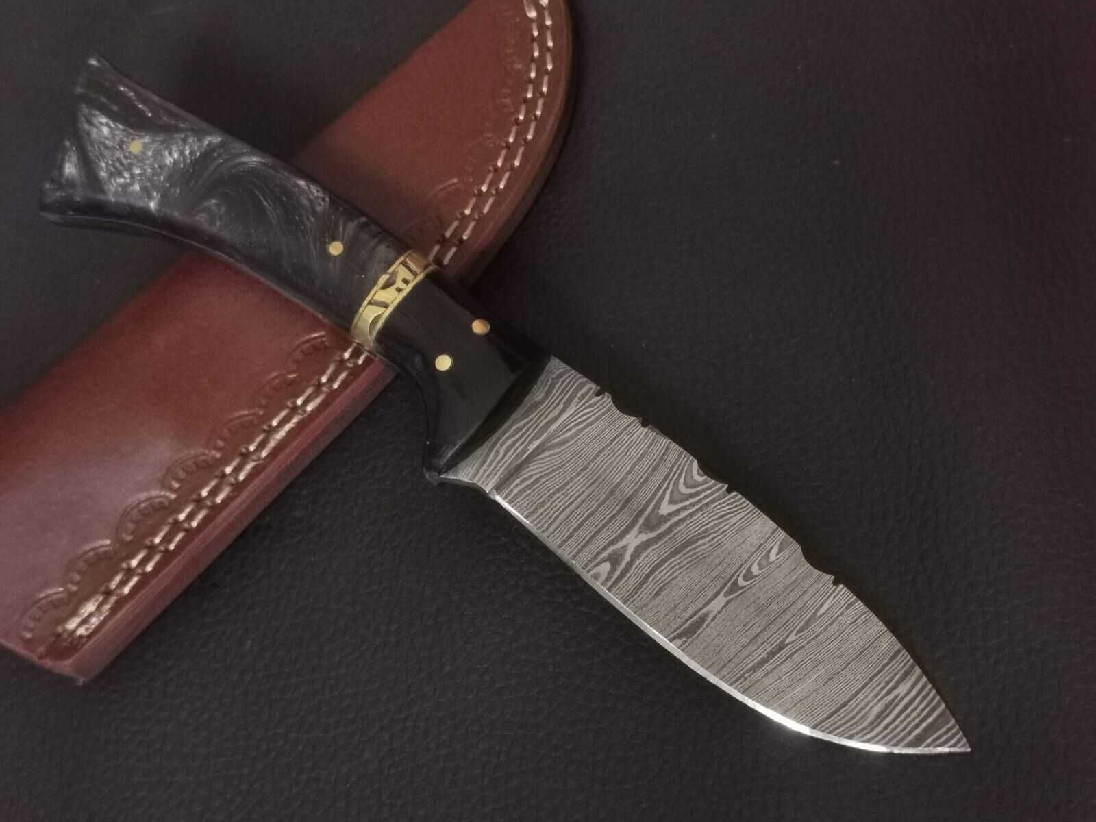 DAMAST nóż myśliwski KUCHENNY 21 cm stal DAMASCEŃSKA ręcznie wykonany