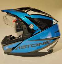 Capacete criança Astone dual sport adventure motocross Moto4 novo XS